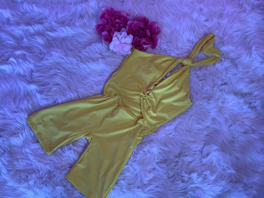 Jumpsuit Short Yellow