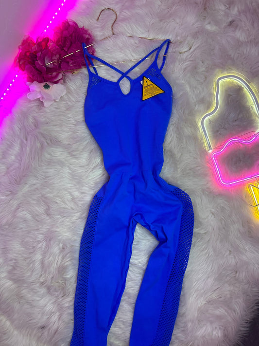 Jumpsuit Blue One size Seamless